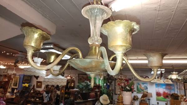 Nice Antique Small Chandalier Glass Brass Needs Cleaning Long Nice Antique Small Chandalier Glass Brass Needs Cleaning 00p0p 20jx2rxkuns 600x450