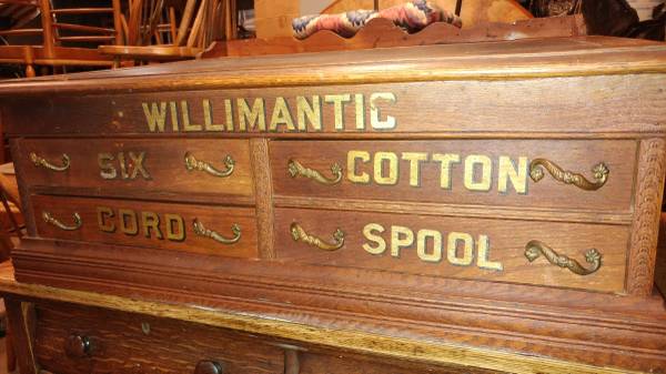 Antique Willimantic Spool Cabinet / Desk 3 Drawer With Top Desk Antique Willimantic Spool Cabinet / Desk 3 Drawer With Top Desk – Long Valley Traders - Antique Willimantic Spool Cabinet / Desk 3 Drawer With Top Desk