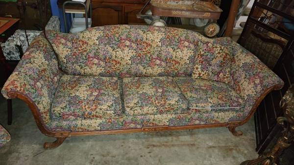 Antique Couch And Chair Set . Duncan Phyfe Style . Beautiful Fabric Antique Couch and Chair Set . Duncan Phyfe Style . Beautiful Fabric – Long Valley Traders - Antique Couch And Chair Set . Duncan Phyfe Style . Beautiful Fabric