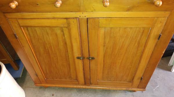 Antique Jelly Cupboard Mid 1800 S Primitive Nice Long Antique Jelly Cupboard Mid 1800 S