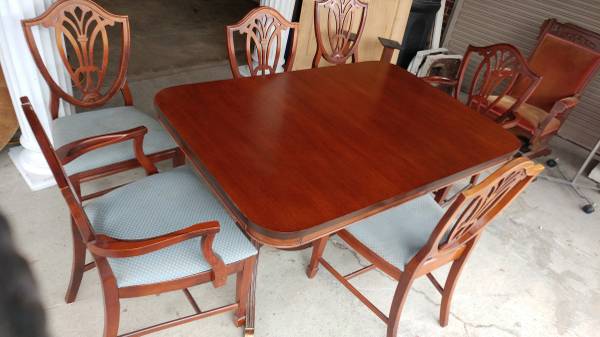 Mahogany Duncan Phyfe Dining Table 6 Chairs 2 Leafs Long Mahogany Duncan Phyfe Dining Table 6 Chairs 2 Leafs 00a0a 466kbckgoee 600x450