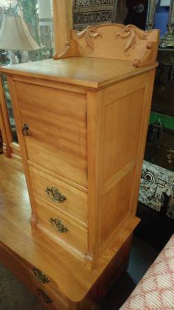 Antique Butlers Dresser Solid Cherry Beautiful Wood Wow
