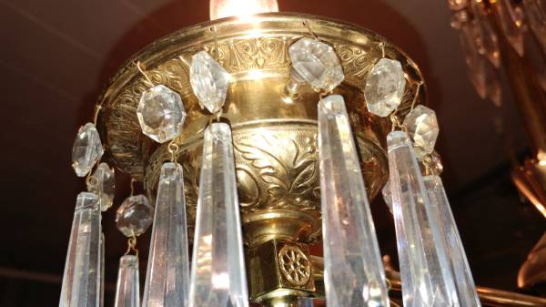 Antique Brass Oil Lamp Chandelier Light – Electric – Brass & Crystal Antique Brass Oil Lamp Chandelier Light – Electric – Brass & Crystal. 00F0F_hBPjWocIqfL_600x450. ; - Antique Brass Oil Lamp Chandelier Light – Electric – Brass & Crystal