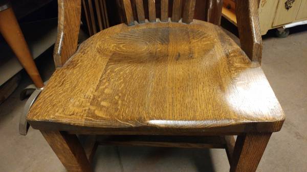 Antique Oak Desk Chair – Solid And Heavy Chair – So Nice! – Long Antique Oak Desk Chair – Solid and Heavy Chair – So Nice! – Long Valley Traders - Antique Oak Desk Chair – Solid And Heavy Chair – So Nice! – Long