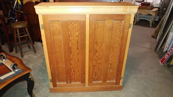 Large Solid Wood 2 Door Storage Cabinet, Large Wood Storage Cabinets With Doors And Shelves