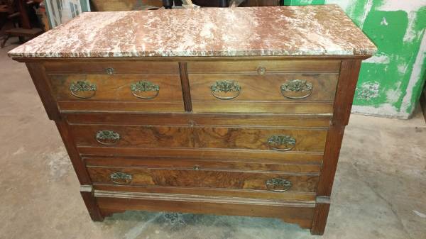 Antique Marble Top Dresser 1800 S Dresser Solid Walnut Wood