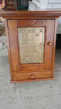 Country Primitive Oak Bathroom Medicine Cabinet So Nice Long