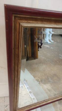 Long thin wall mirror • bathroom mirrors and wall mirrors. large cherry wood framed wall mirror with beveled glass
