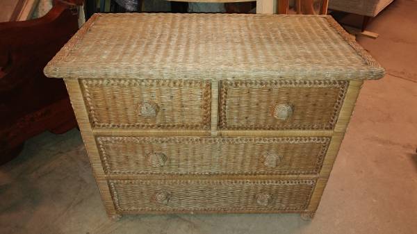 Wicker Dresser 4 Drawer Very Nice Condition Long Valley Traders