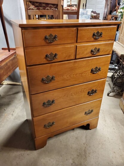 Ethan Allen Tall Dresser Chest Solid, Solid Maple Dresser Vintage
