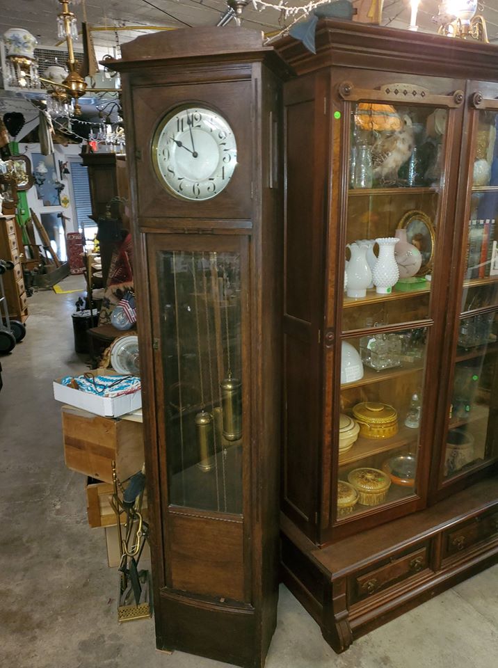 Antique German Grandfather Clock Beautiful early 1800's Long Valley