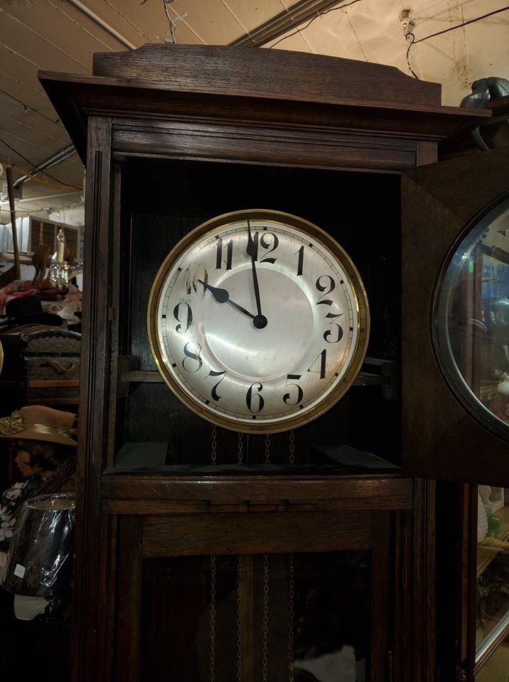 Antique German Grandfather Clock Beautiful early 1800's Long Valley