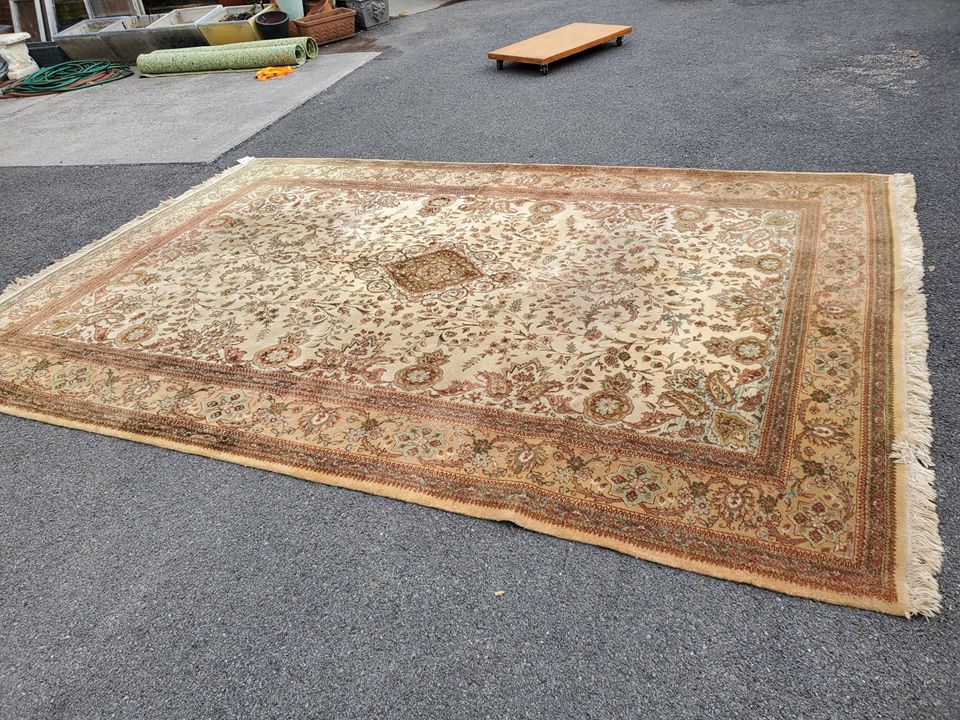 Large Wool Area Rug 12.5 x 8.5 Thick and Beautiful Long Valley Traders