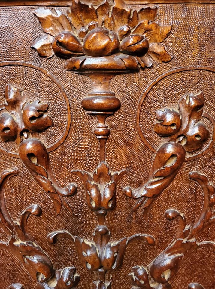 Antique Art Hand Carved Wooden Panels 2 Matching panels Long Valley