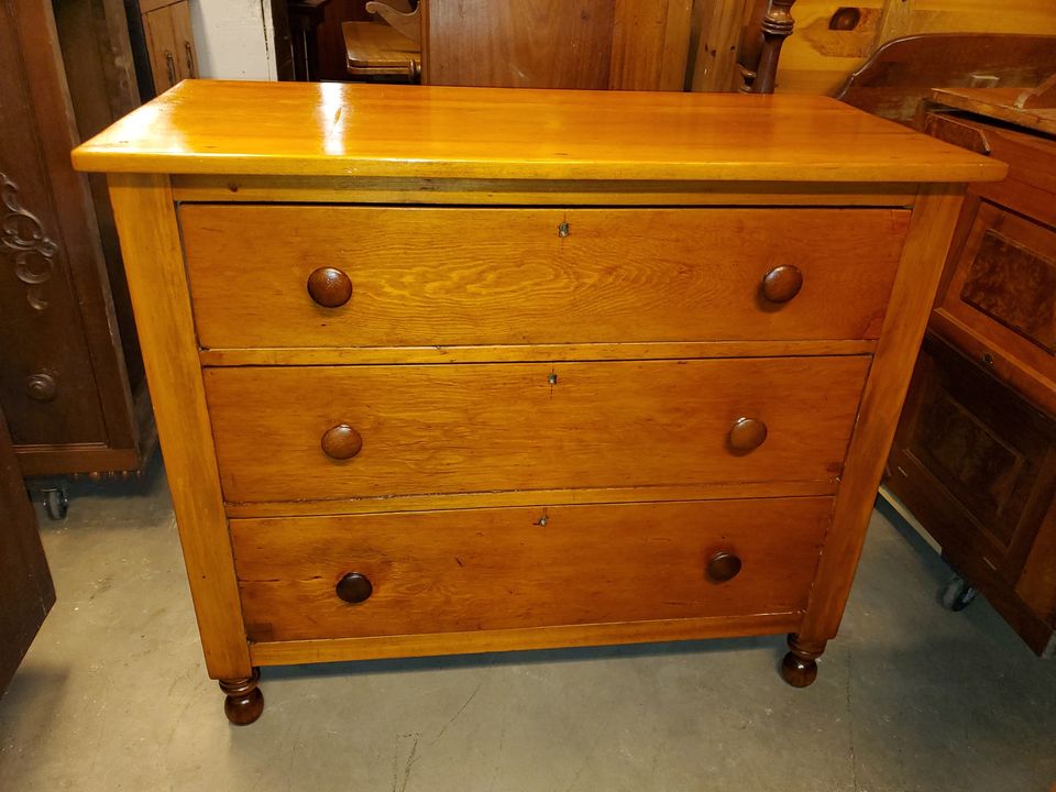 Antique 3 Drawer Pine Dresser Early Made and Beautiful Long Valley Traders