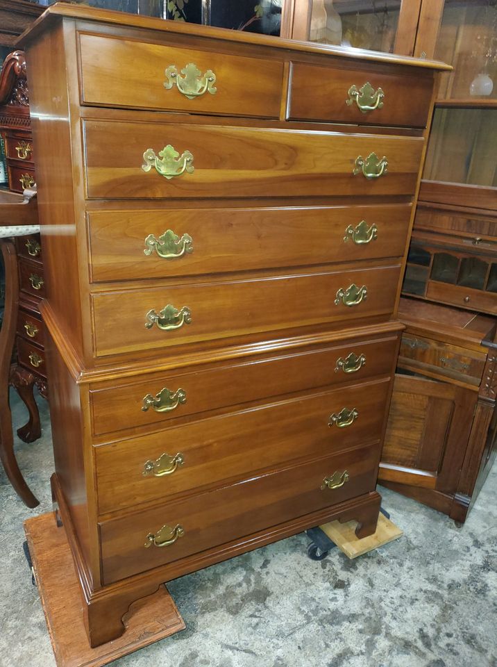 vintage tall dresser