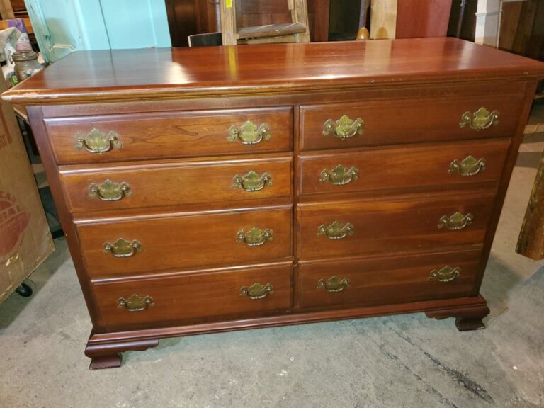 Kling Cherry 8 Drawer Dresser Solid and Beautiful Long Valley Traders