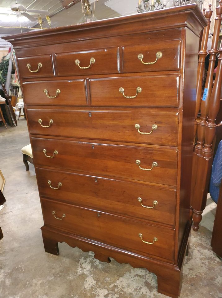 Restoration Hardware Tall Cherry Dresser Chest Well Made Long