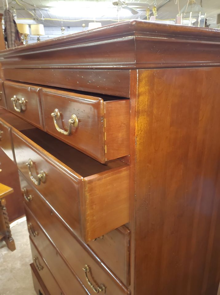 Restoration Hardware Tall Cherry Dresser Chest Well Made Long