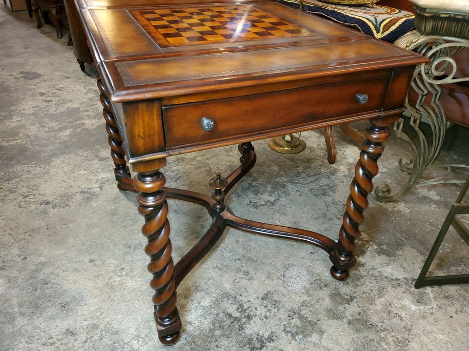 Theodore Alexander Game Table Chess Backgammon Designer Long