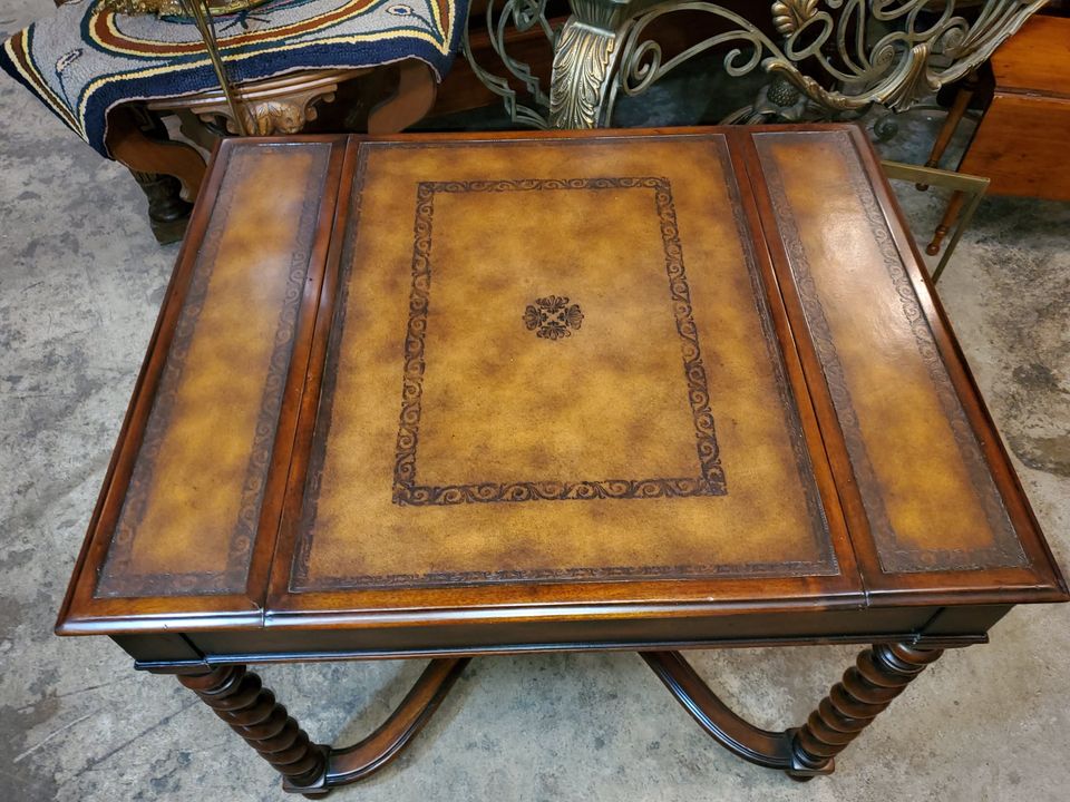 Theodore Alexander Game Table Chess Backgammon Designer Long