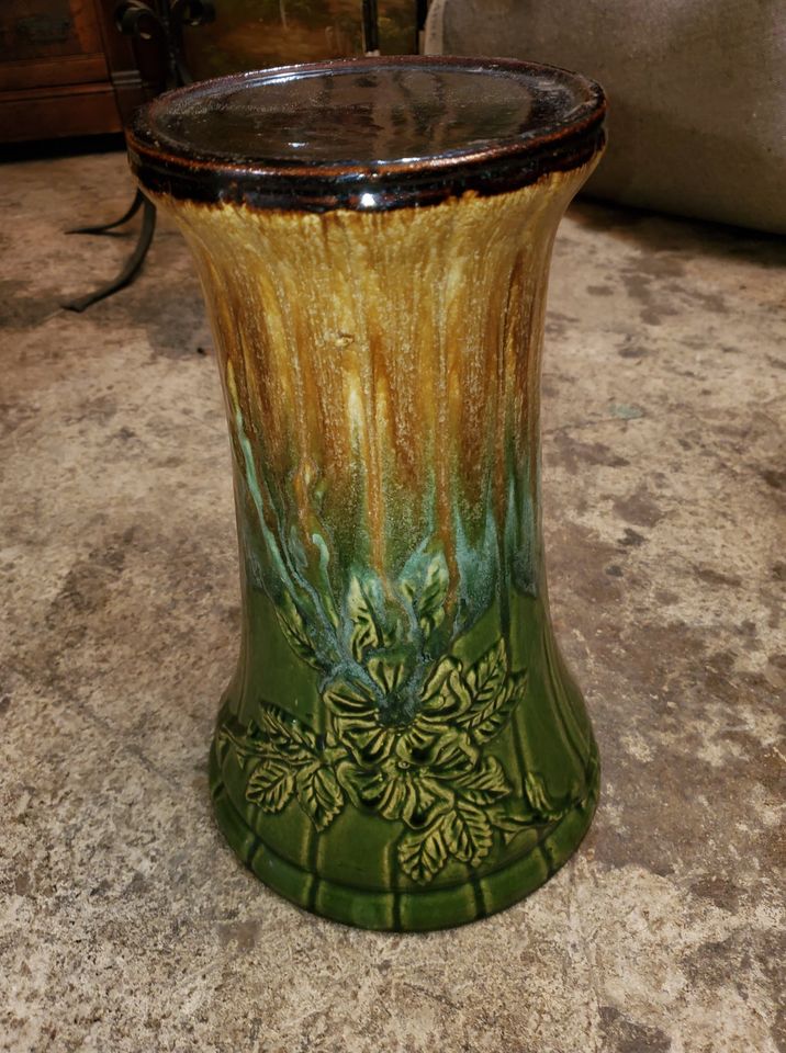 Deco Roseville Pottery Plant Stand Excellent Long Valley Traders