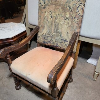 Antique German Large Dining Arm Chair / Side Chair