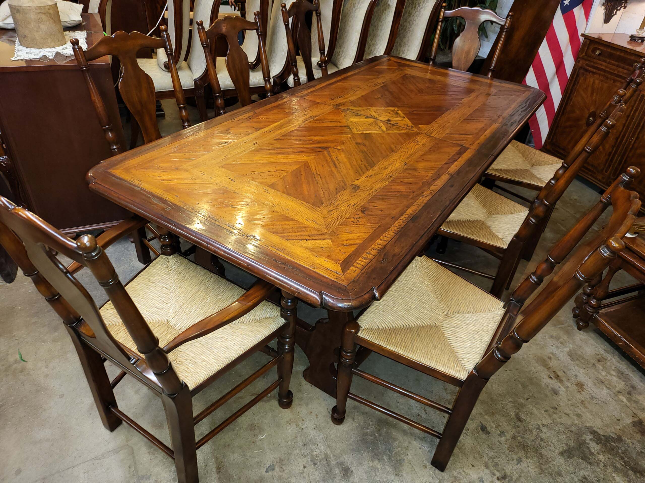 Mahogany Dining Room Table And 8 Chairs
