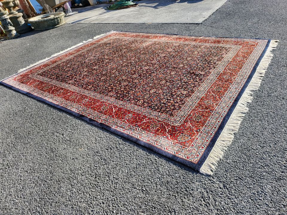 Wool Area Rug 8 x 10 Wool Pile Hand Knotted Very Well Made Long