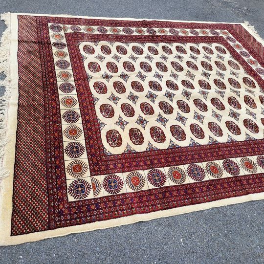 Vintage Hand Made Area Rug 10 x 8 Pakistan beautiful Rug Long Valley Traders