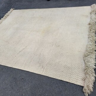 Thick lrg Heavy Woven Wool Area Rug 11.5 x 9 - Excellent Quality - Needs Cleaning