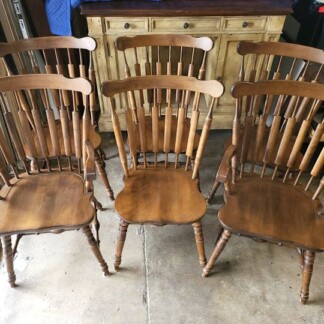 Set of 6 Windsor Dining Chairs - Farm Table Chairs