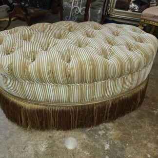 Beautiful Designer Oval Ottoman - Very Well Made - Attractive and Comfortable