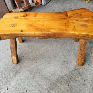 Live Edge Small Wood Bench - Hand Made - Great Bench