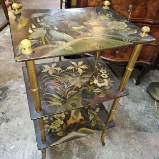 Late 1800's small hand painted side - 3 tier - Beautiful