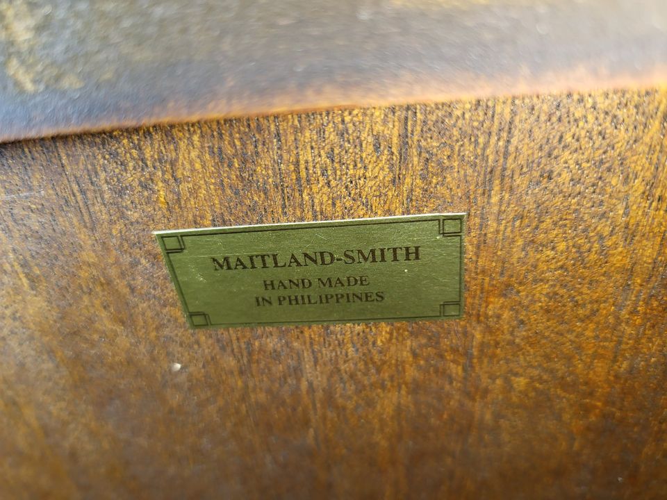 Maitland Smith Burl Wood and Brass Wine Bar Beautiful Long Valley Traders