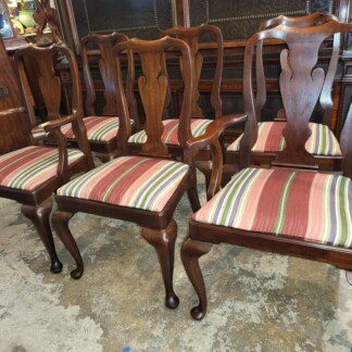 6 Henkel Harris Mahogany Dining Chairs - Nice but not perfect