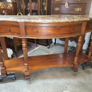 Hickory White Large Marble Top Server Buffet - Beautiful